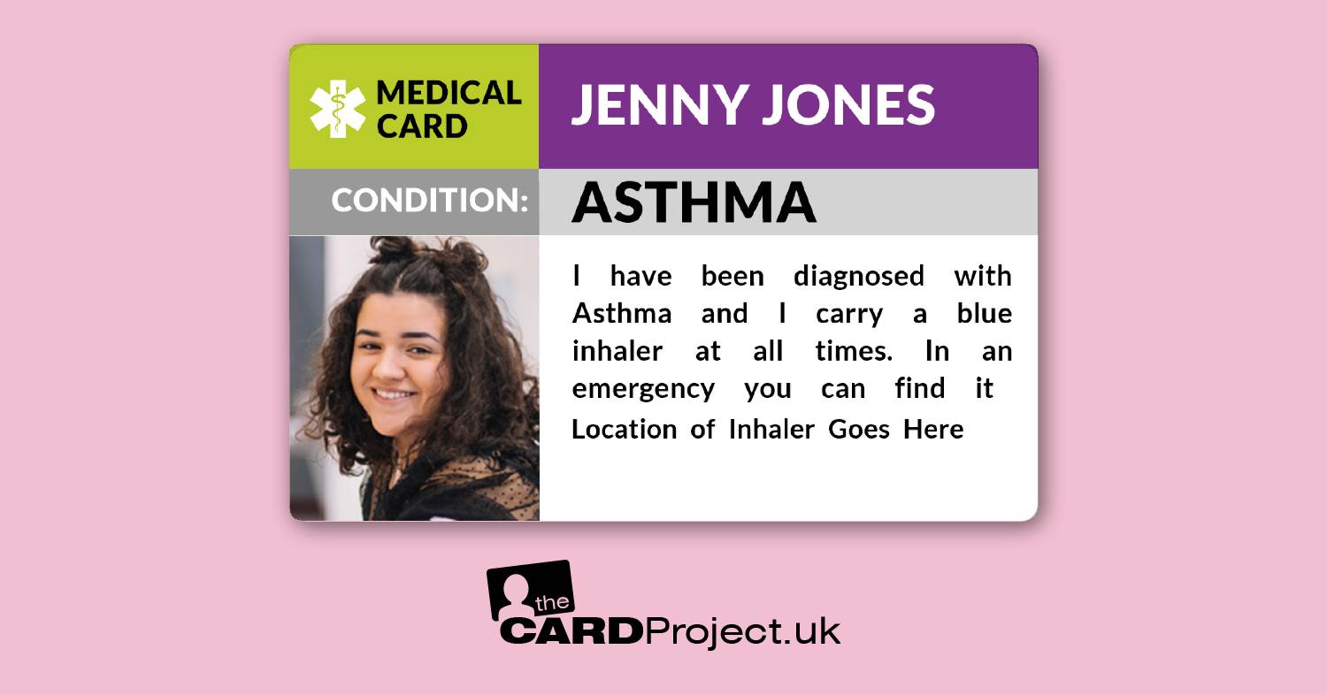 Asthma Awareness Photo Card  (FRONT)
